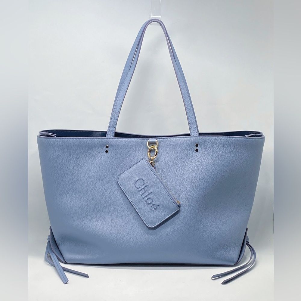 Chloe Sense Large Tote Bag in Grained Leather